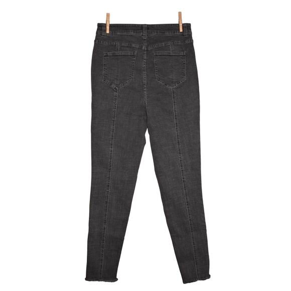 DU‎ JOUR NEW $90 High Rise Jeggings w/ Button Fly in Medium Gray Size 00 - Picture 4 of 4